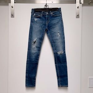 AG Distressed Skinny Jeans Size 24